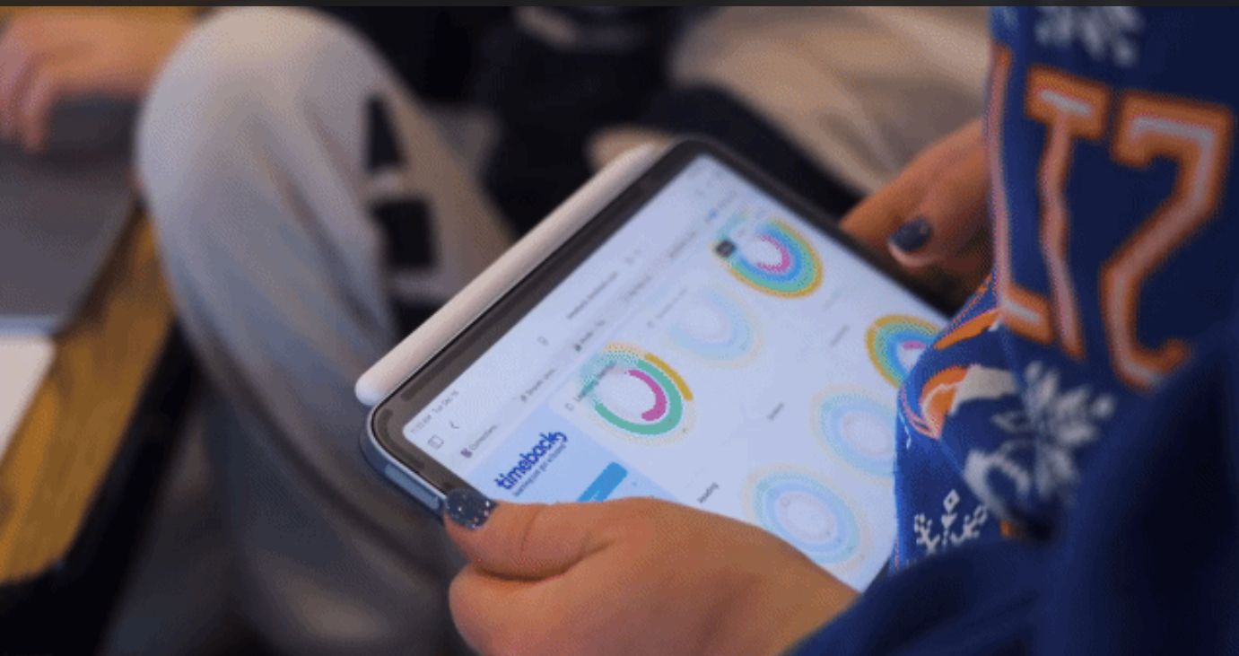 Alpha School's 2 Hour Learning platform on a tablet